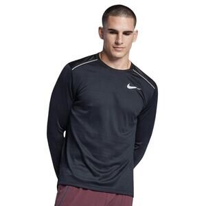 Nike Black Dri-Fit Miler Long Sleeve Crewneck Running Top Men’s Size XL